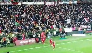 La célébration de Maïga sur le deuxième but du FC Metz