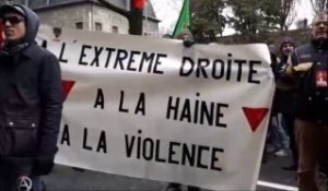 Manifestation devant le Bastion social à Chambéry