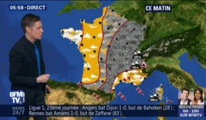 Météo: quelques averses de neige à l'est, éclaircies à l'ouest