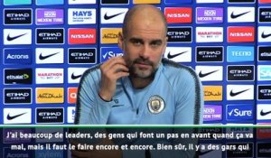 25e j. - Guardiola : "J'ai beaucoup de leaders"
