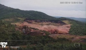 Les images de la rupture du barrage de Brumadinho au Brésil