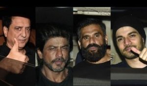 Shah Rukh Khan, Suniel Shetty, Sooraj Pancholi at Salman Khan's Grand Party At His House