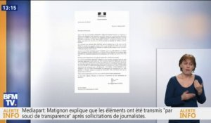 Perquisitions à Mediapart, selon ce document BFMTV, Matignon a remis à la justice des éléments qui ont mené à l'ouverture de l'enquête