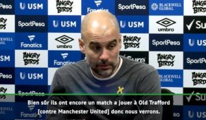 27e j. - Guardiola : "Je ne pense pas qu'une équipe puisse gagner 12 matches d'affilée"