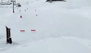 Saut en ski... attendez.. attendez...