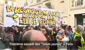 Acte 13 des "gilets jaunes" à Paris