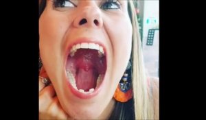 Ce qu'arrive à faire cette fille avec sa langue est extrêmement rare