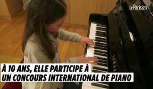 A 10 ans, elle est la plus jeune participante d'un concours international de piano