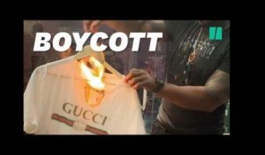 50 Cent, en colère contre Gucci, brûle un tee-shirt à 350€