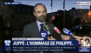 Édouard Philippe: "Alain Juppé a donné beaucoup à la ville de Bordeaux, il l'aime profondément"