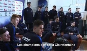 eSport: les Bleus du foot virtuel s'incrustent à Clairefontaine