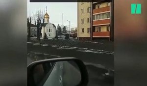 Neige noire en Russie