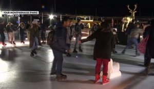 La patinoire de la tour Montparnasse a ouvert ses portes