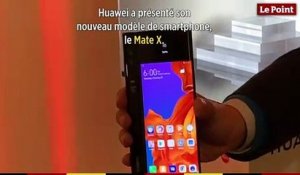 Présentation du Mate X, le téléphone à écran pliable de Huawei 