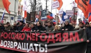 Russie : l'hommage de l'opposition à Boris Nemtsov