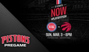 Pistons Pregame: Toronto Raptors
