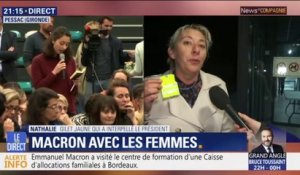 Nathalie, la femme gilet jaune qui a interpellé Emmanuel Macron, revient sur son échange avec le Président
