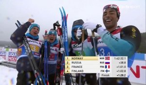 Ski de fond. La France troisième du relais hommes