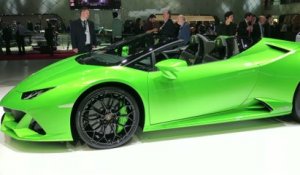 Salon de Genève 2019 : la Lamborghini Huracan Evo Spyder en vidéo