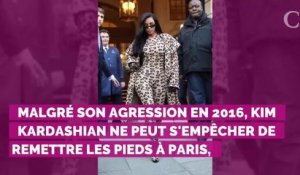 PHOTOS. Kim Kardashian fait sensation dans un look 100% léopard pour son retour à Paris