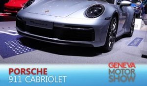 Porsche 911 Cabriolet en direct du salon de Genève 2019