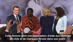 Macron remet le premier Prix Simone-Veil à une Camerounaise