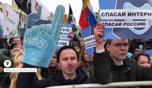 Russie : une manifestation contre un internet indépendant des serveurs étrangers