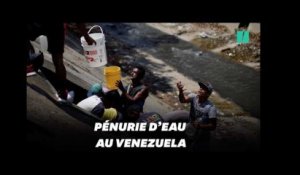 Privés d&#39;électricité, ces Vénézuéliens forcés de recueillir les eaux usées