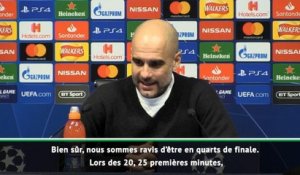 8es - Guardiola: "Ravis d’être en quarts"