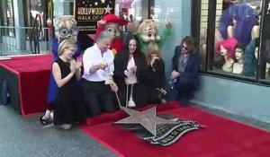 Inauguration de l'étoile de "Alvin et les Chipmunks"