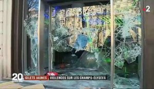 Gilets jaunes - Le résumé en 60 secondes de toutes les violences commises sur les Champs Elysées