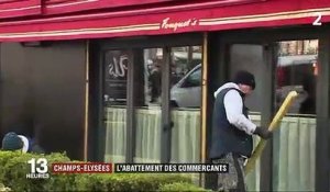 "Gilets jaunes" : les commerçants des Champs-Élysées abattus