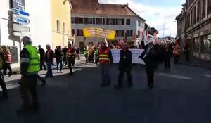Montbéliard : 640 manifestants défilent dans le centre ville