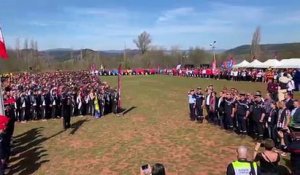 Clermont-l'Hérault : cérémonie du cross national des sapeurs-pompiers