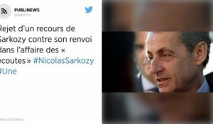 Rejet d’un recours de Sarkozy contre son renvoi dans l’affaire des « écoutes ».