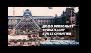 Les chiffres fous de la construction de la pyramide du Louvre