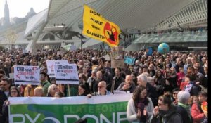Climat: plus de 2.000 manifestants rassemblés à Liège