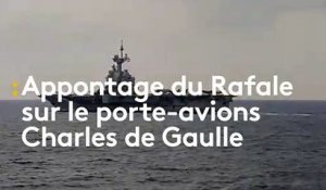 Appontage du Rafale sur le porte-avions Charles de Gaulle