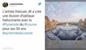 Pyramide du Louvre : l’artiste JR se défend après la rapide dégradation de son collage