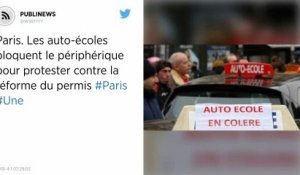 Paris. Les auto-écoles bloquent le périphérique pour protester contre la réforme du permis