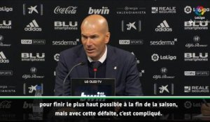 30e j. - Zidane : "Un moment compliqué, une saison compliquée"