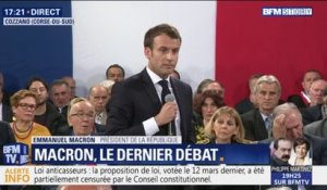Emmanuel Macron en Corse: "Je ne réponds pas en tant que président de la République à une