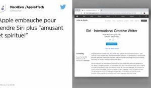 Apple France cherche un(e) candidat(e) pour écrire les futures répliques de Siri