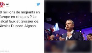 Européennes. 18 millions de migrants ? Nicolas Dupont-Aignan a mis le feu au débat