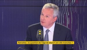 Retraite : travailler plus longtemps, "une question" qui "doit rester ouverte" selon le ministre de l'Économie Bruno Le Maire
