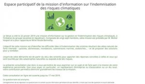 [Catastrophes naturelles] La mission d'information du Sénat lance une consultation en ligne