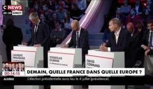 Tous les participants sont sur le plateau pour le débat "Demain, quelle France dans quelle Europe ?"