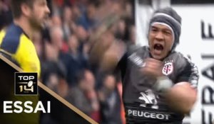 1:38 TOP 14 - Essai Cheslin KOLBE (ST) - Toulouse - Clermont - J22 - Saison 2018/2019