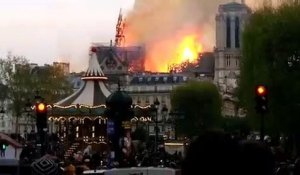 Les images terribles de Notre-Dame de Paris en flammes