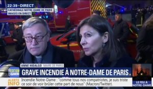 Anne Hidalgo déplore "une épreuve terrible" concernant l'incendie de Notre-Dame de Paris